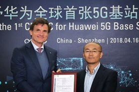 华为5G获全球首张“欧盟通行证”