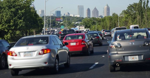 Morning rush hour in Atlanta.