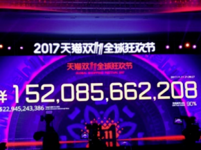 距结束还有2小时！2017天猫双11全球狂欢节成交额破1520亿元