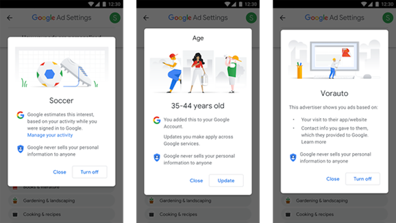谷歌更新广告工具 让用户拥有更多个人数据控制权