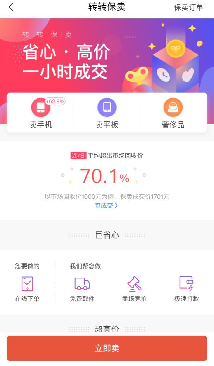 实现用户利益最大化 转转保卖在线竞价模式优势凸显