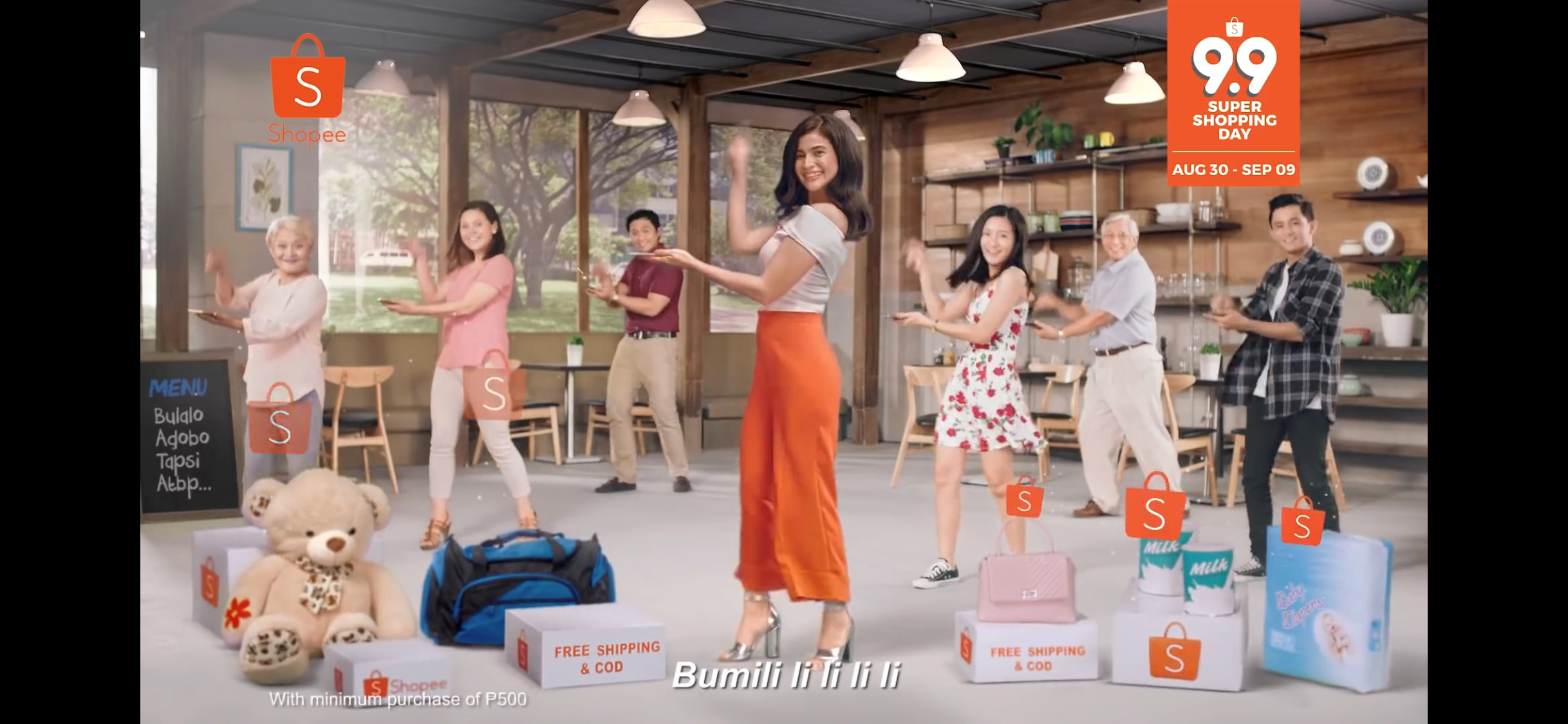 Shopee的99购物节广告